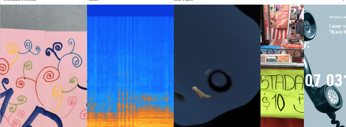Composite image separated vertically with different patterns and colours