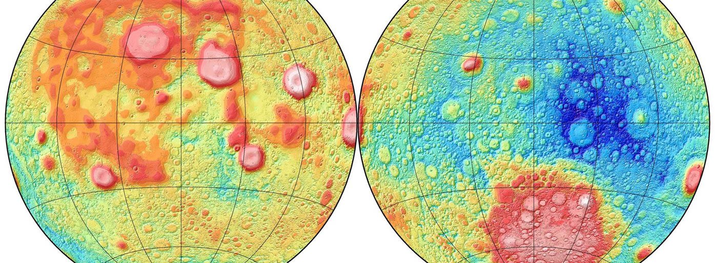 Heat maps of the moon